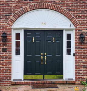 Guardian Double Door Unit - Sidelites With Grids - Midnight Green - Lawrence NJ