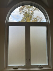 Infinity by Marvin - Double Casement Half Round Transom Frosted Glaze