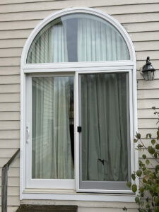 Infinity By Marvin - Sliding French Door Half Round Transom - White - Cranbury NJ