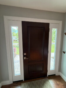 ProVia Signet Series Single Entry Door Sidelites Hazelnut Stain - West Windsor NJ